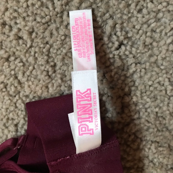 PINK Maroon Bralette - Picture 3 of 3